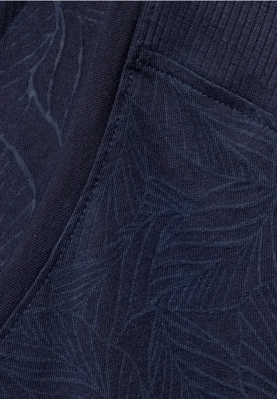T-Shirt in Burnout Optik burn out deep blue