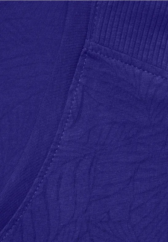 T-shirt aspect burn-out burn out intense blue