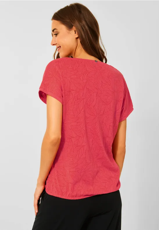 T-shirt aspect burn-out burn out sunset coral