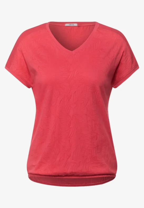 T-shirt aspect burn-out burn out sunset coral