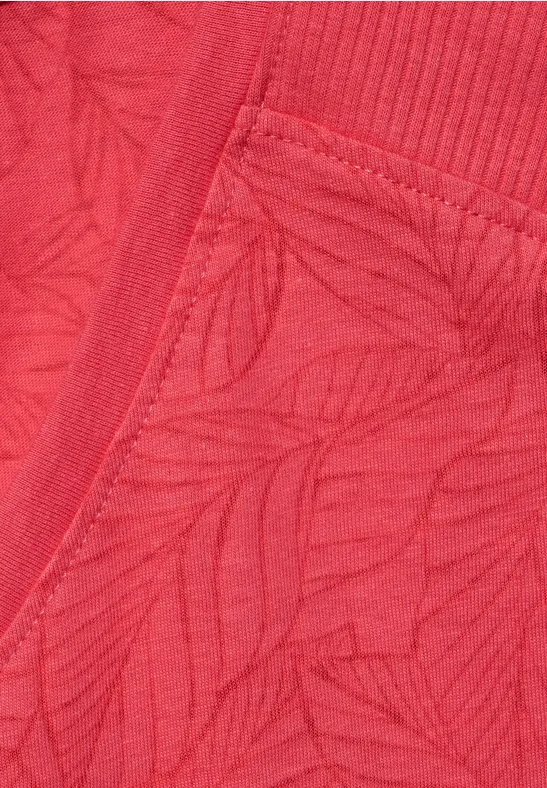 T-shirt aspect burn-out burn out sunset coral