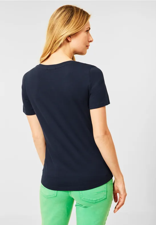T-shirt avec imprimé photo deep blue