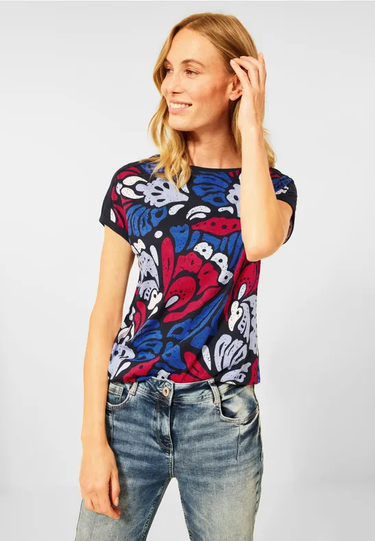 T-shirt avec imprimé deep blue