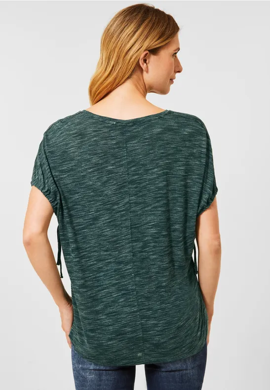 Shirt in Melange Optik ponderosa pine green