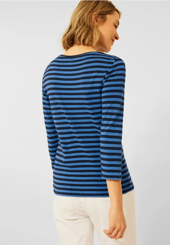T-shirt à rayures deep blue