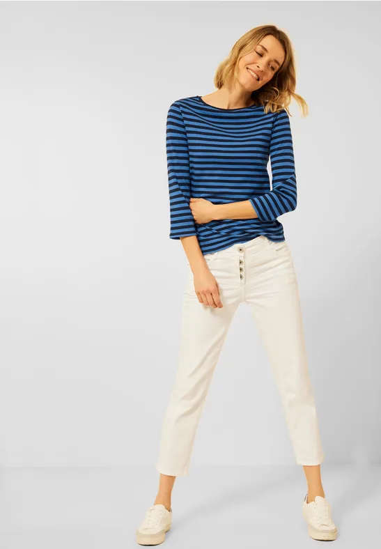 T-shirt à rayures deep blue