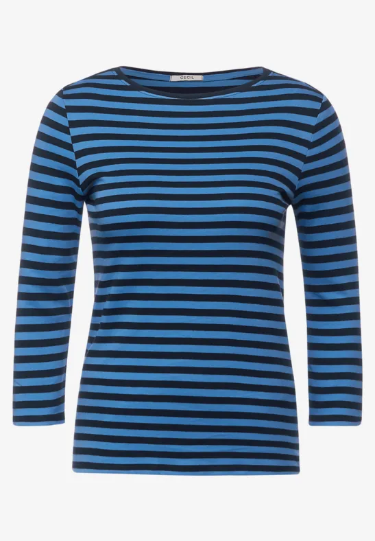 T-shirt à rayures deep blue