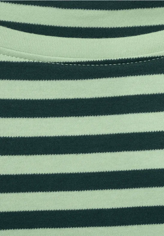 Shirt mit Streifenmuster light salvia green