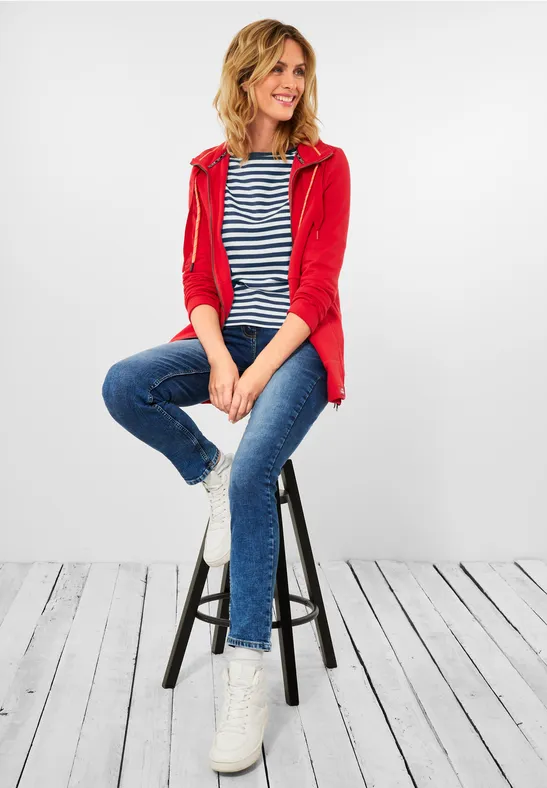 Shirt met gestreept patroon mid blue