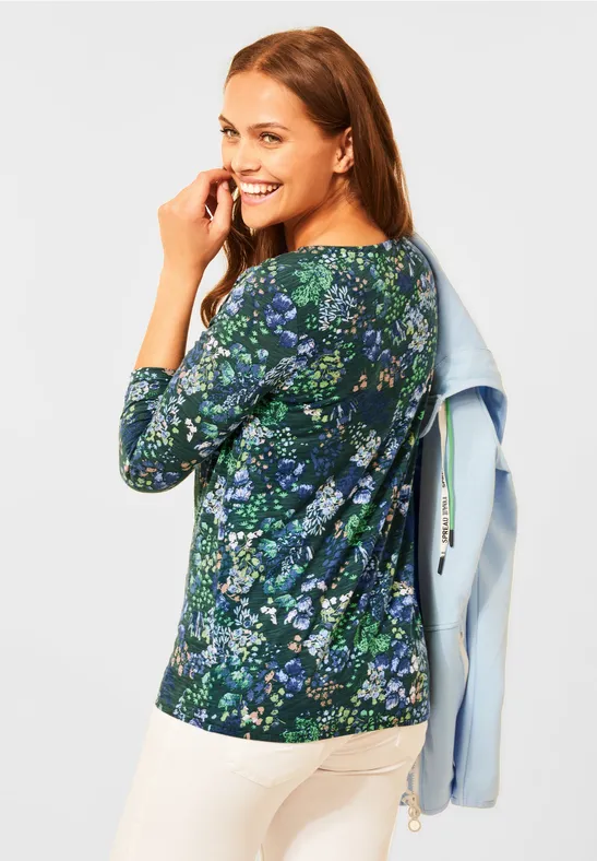 Shirt in tuniek-style ponderosa pine green