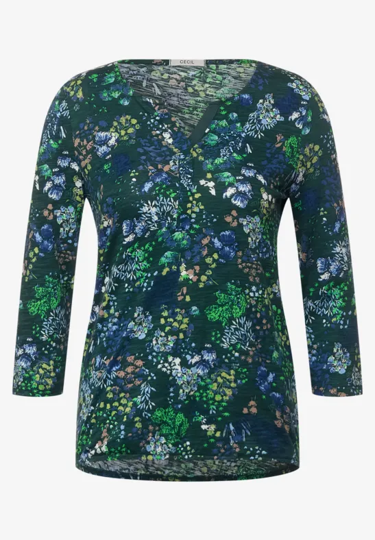 Shirt in tuniek-style ponderosa pine green