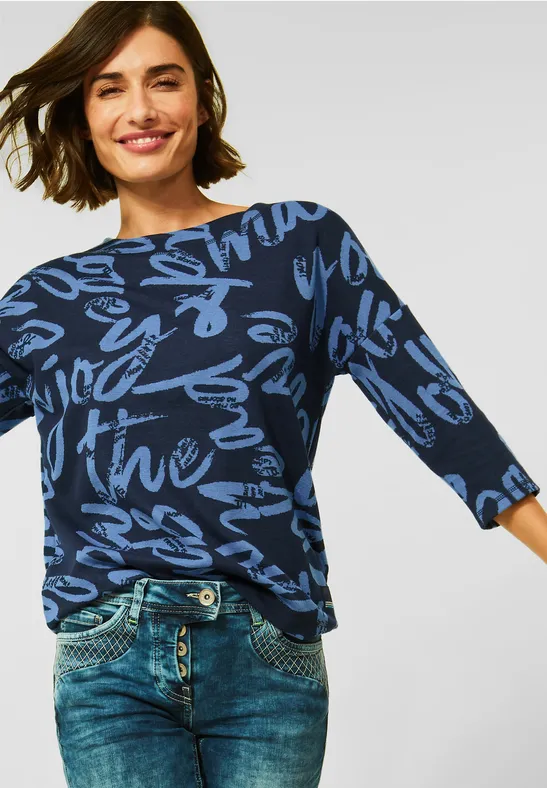 Jacquard Shirt deep blue