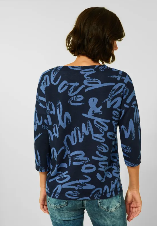 Jacquard Shirt deep blue