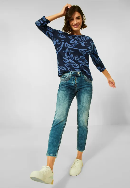 Jacquard Shirt deep blue