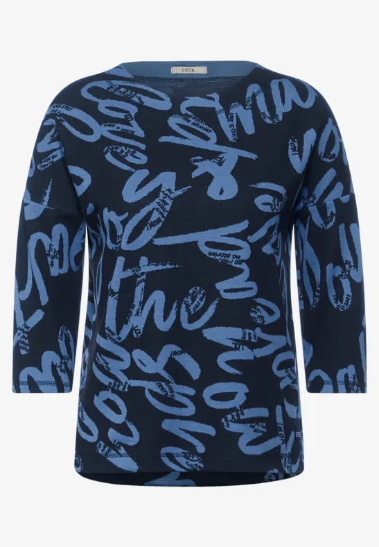Jacquard Shirt deep blue