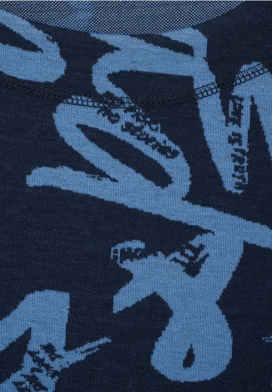 Jacquard Shirt deep blue