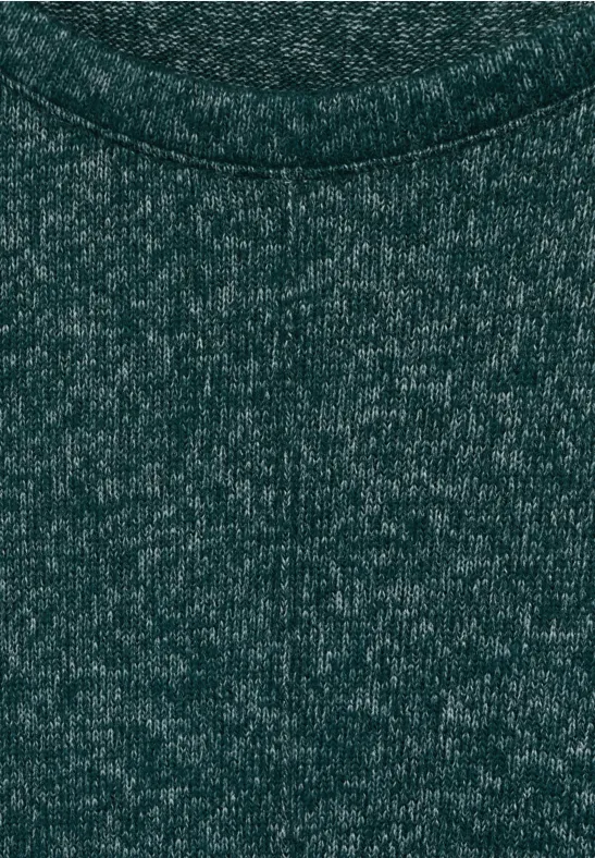 Cosy shirt in gemengde look ponderosa pine green melange
