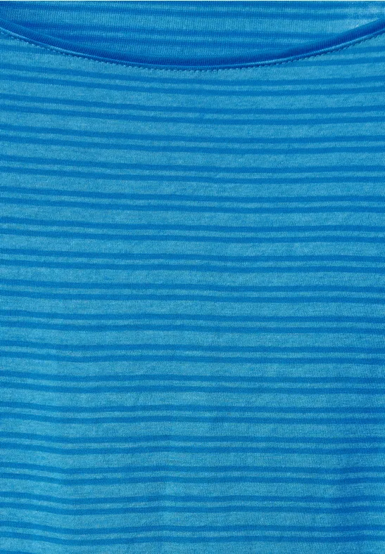 Shirt met gestreept patroon club blue melange