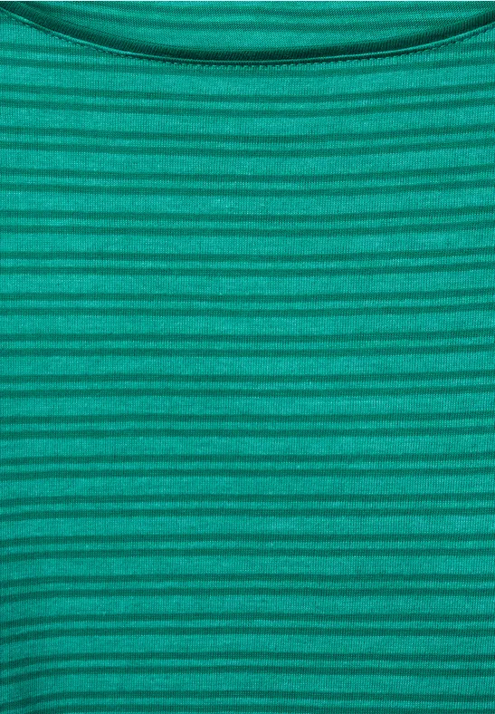 Shirt mit Streifenmuster smaragd green melange