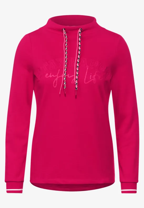 Shirt mit Tunnelzugband dynamic pink