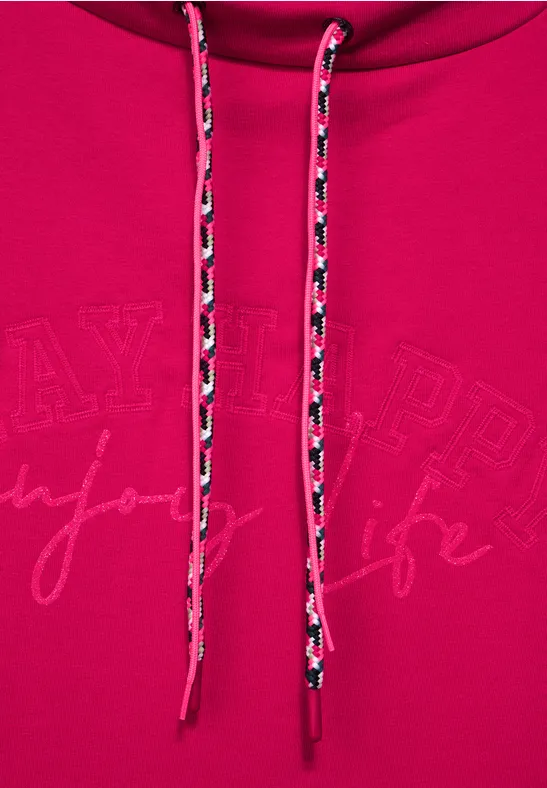 Shirt mit Tunnelzugband dynamic pink