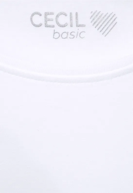 T-shirt basique à manches longues White