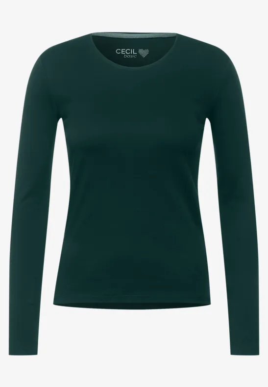 Basic Langarmshirt ponderosa pine green