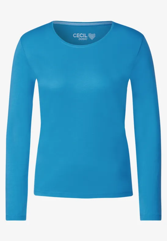 Basic Langarmshirt club blue