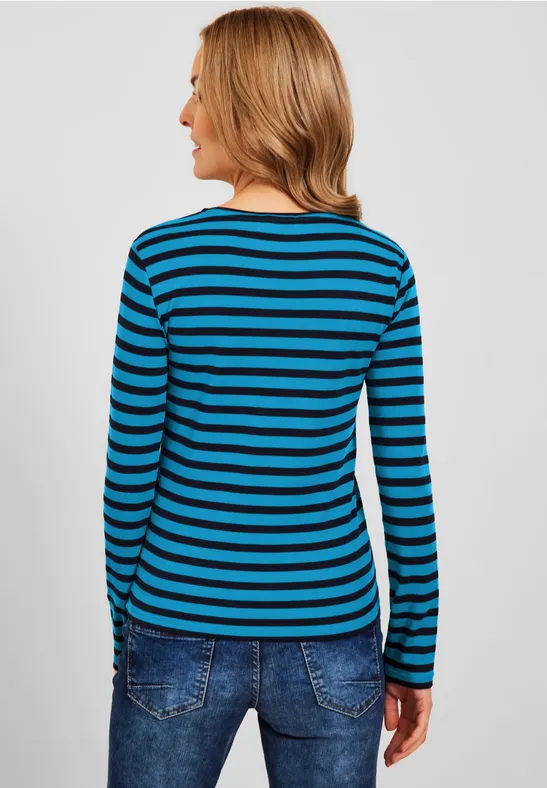 T-shirt à rayures club blue