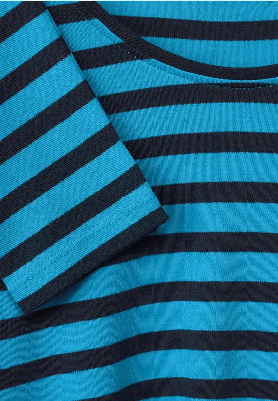 T-shirt à rayures club blue