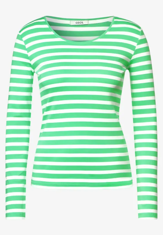 T-shirt à rayures smash green