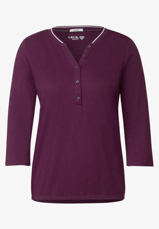 Shirt im Tunika Style deep berry