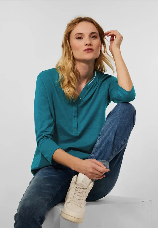 Shirt im Tunika Style nocturnal aqua blue