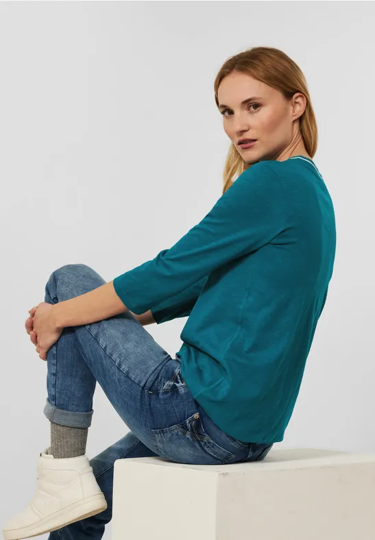 Shirt im Tunika Style nocturnal aqua blue