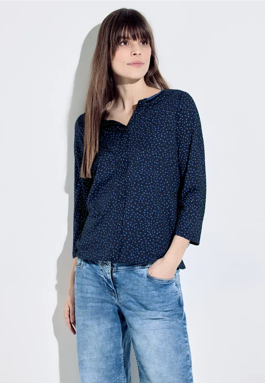 Shirt im Tunikastyle deep blue