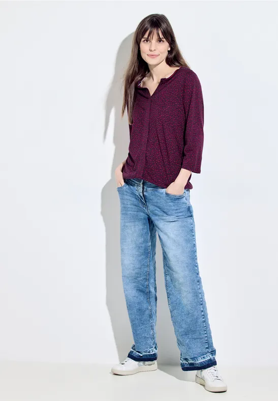 Shirt im Tunikastyle deep berry