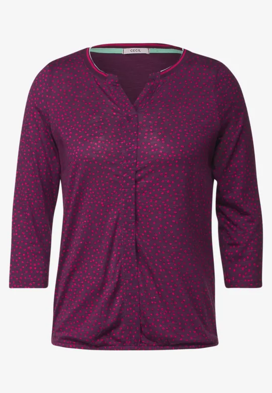 Shirt im Tunikastyle deep berry