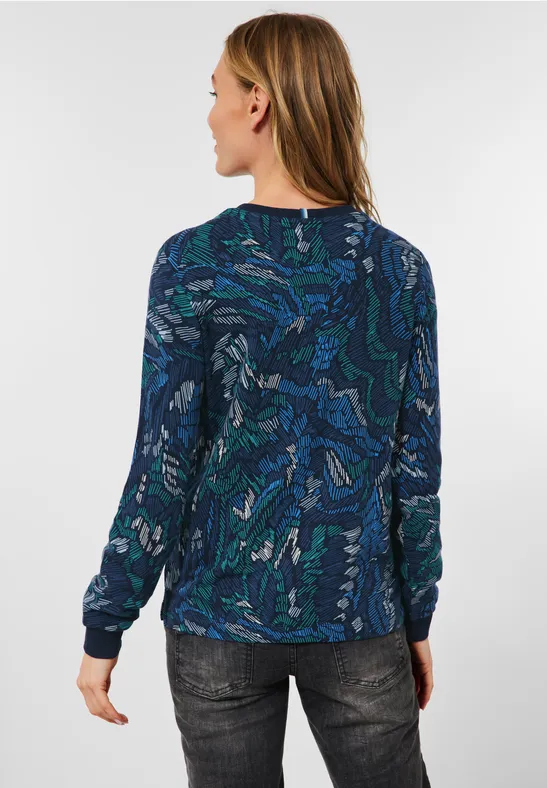 T-shirt avec imprimé deep blue