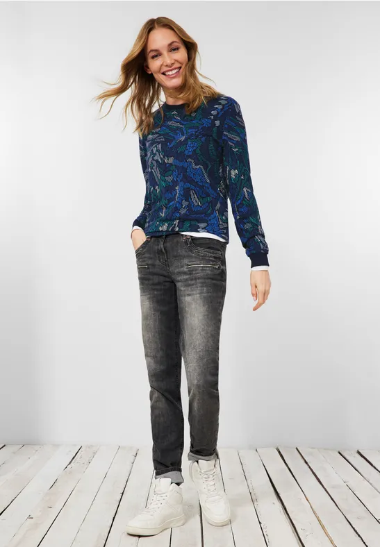 T-shirt avec imprimé deep blue