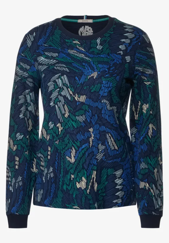 T-shirt avec imprimé deep blue