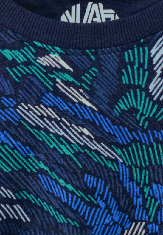 T-shirt avec imprimé deep blue