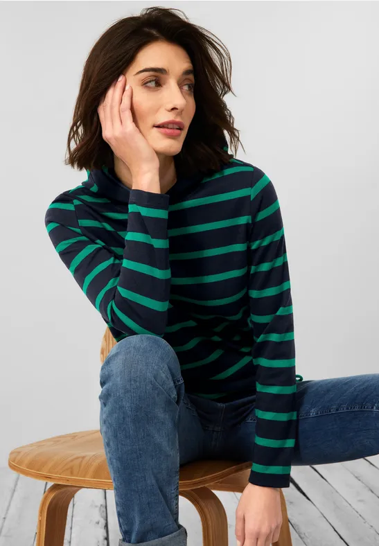 Shirt met capuchon deep blue