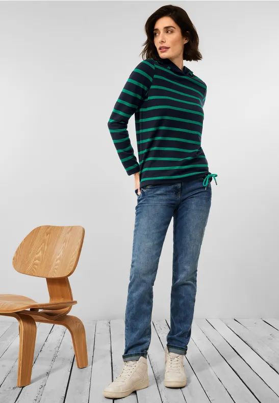 Shirt met capuchon deep blue