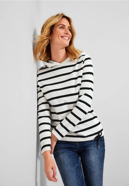 T-shirt à capuche vanilla white