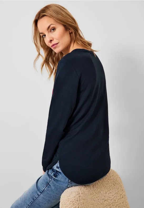 Shirt met wording deep blue