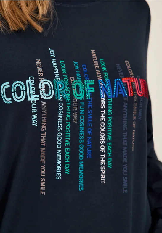 Shirt met wording deep blue
