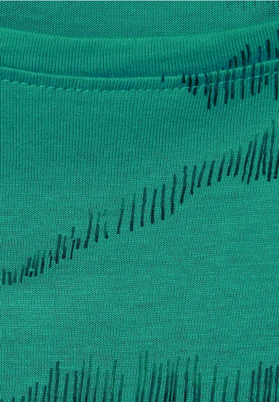 T-shirt à imprimé abstrait smaragd green