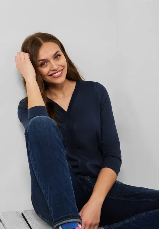 T-shirt style tunique deep blue