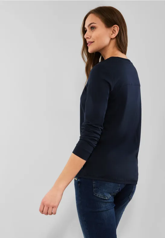 T-shirt style tunique deep blue