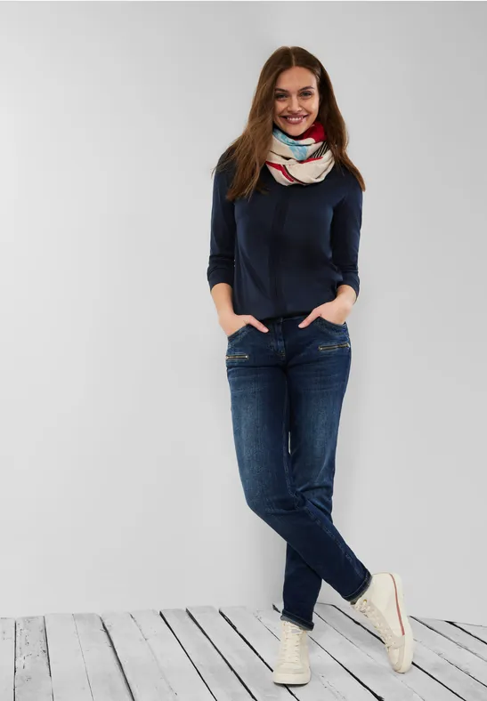 T-shirt style tunique deep blue